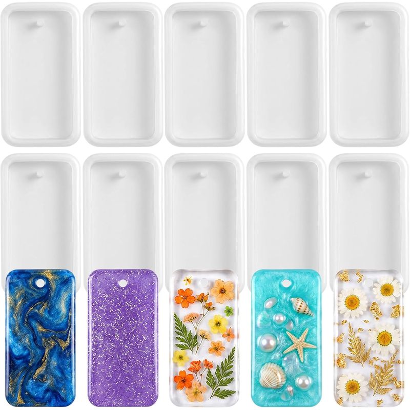 Silicone Epoxy Resin Molds Set - 10 moules pour la création de