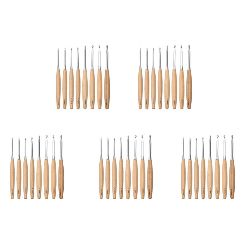 ABJI-40 crochets à crochet en  - Wooden Crochet Hooks Ergonomic Handle avis et prix