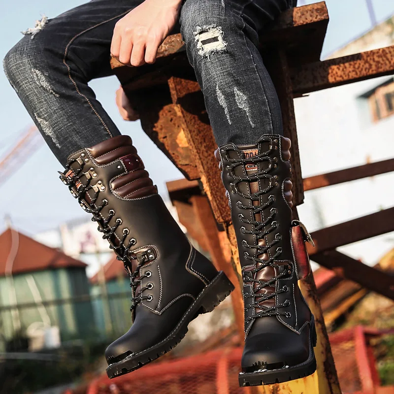 Hommes genou haute bottes en c - Craft Tools avis et prix