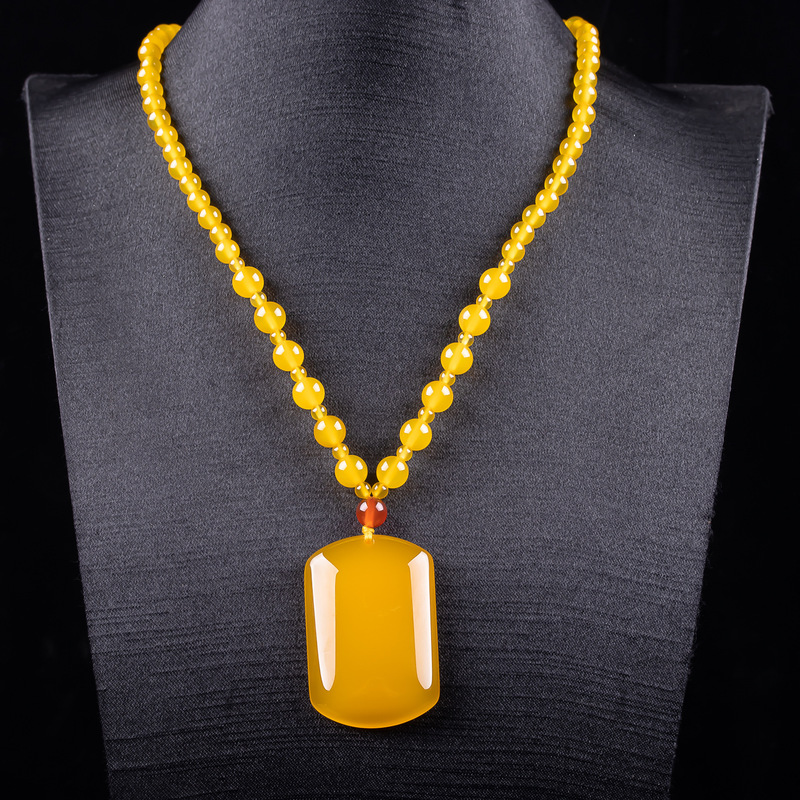 Pendentif carré uni en calcédo - Beading avis et prix